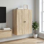 vidaXL Armoire Murale Chêne Sonoma 66 x 34 5 x 90 cm Bois d'ingénierie