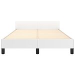 vidaXL Cadre de lit sans matelas blanc 120x200 cm similicuir