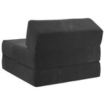 vidaXL Canapé-lit pliable Noir 60 x 70 x 41 cm Tissu
