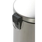 Eko poubelle à pédale classic 30 l argenté mat