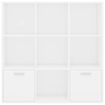 vidaXL Bibliothèque Blanc 98x30x98 cm Bois d’ingénierie