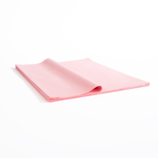Lot de 96 feuilles de papier de soie 50x75 - Couleur Rose pâle