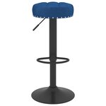 vidaXL Tabourets de bar lot de 2 bleu velours