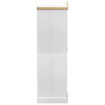 vidaXL Armoires avec étagère Blanc 55 x 52 x 170 cm Pin massif