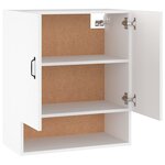 vidaXL Armoire murale Blanc 60x31x70 cm Bois d'ingénierie