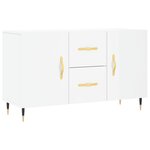 vidaXL Buffet blanc brillant 100x36x60 cm bois d'ingénierie