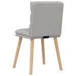 vidaXL Chaises à manger lot de 4 gris nuage tissu