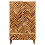 vidaXL Armoires de rangement avec tiroir Marron 60 x 33 5 x 100 cm