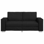 vidaXL Canapé Noir 180 x 78 x 84 cm tissu