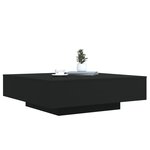 vidaXL Table basse noir 100x100x31 cm bois d'ingénierie