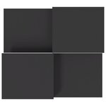 vidaXL Tables basses 2 Pièces gris bois d'ingénierie