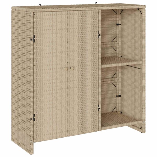 vidaXL Armoire de rangement avec étagère Beige 100 x 36 x 102 cm Rotin