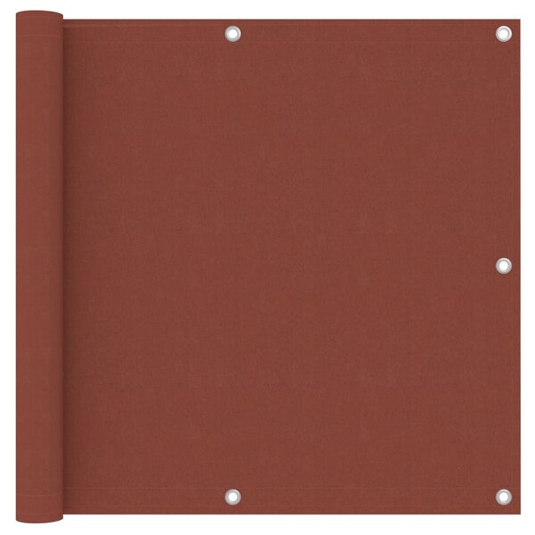 vidaXL Écran de balcon Terre cuite 90x300 cm Tissu Oxford