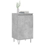 vidaXL Buffet gris béton 40x35x70 cm bois d'ingénierie