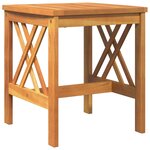 Table d'appoint de jardin vidaXL Marron 45x45x50 cm en bois d'acacia massif