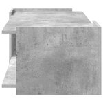 vidaXL Table basse Gris béton 90 x 50 x 33 cm Bois d'ingénierie