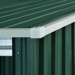 vidaXL Abri de jardin avec toit étendu Vert 336x270x181 cm Acier