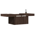 vidaXL Table basse chêne marron 80x55x40 cm bois d'ingénierie
