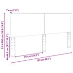 vidaXL Tête de lit Chêne Sonoma 180 cm Bois d'ingénierie