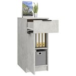 vidaXL Armoire de bureau Gris béton 33 5x50x75 cm Bois d'ingénierie