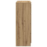 vidaXL Buffet chêne artisanal 80x35x99 cm bois d'ingénierie