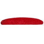 vidaXL Tapis d'escalier 10 pièces 65 x 21 x 4 cm Rouge Demi-rond Grand