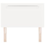 vidaXL Tête de lit LED Blanc 100 cm Cuir synthétique
