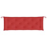 vidaXL Coussins de banc de jardin 2 Pièces rouge 150x50x7 cm tissu Oxford