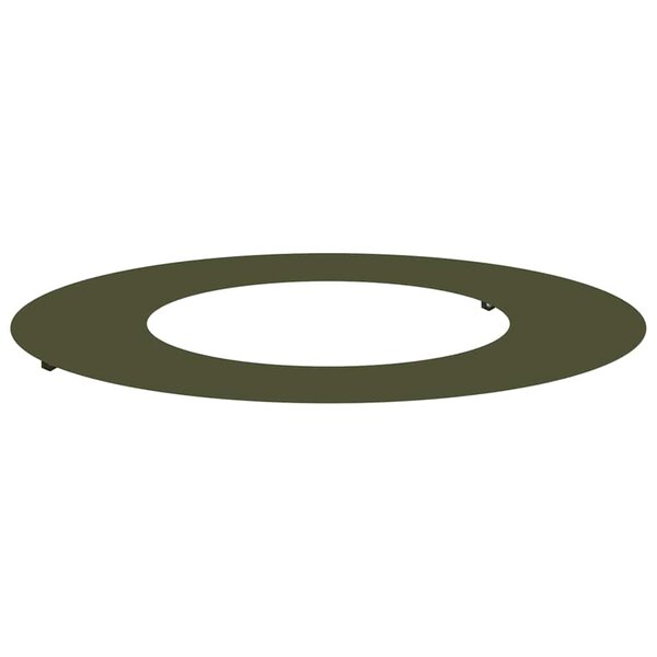 vidaXL Anneau d'arbre plat Vert olive Ø40 / 70 cm Acier