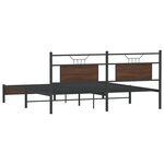 vidaXL Cadre de lit sans matelas chêne marron 183x213 cm