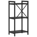 vidaXL Étagère Chêne noir 40 x 30 x 85 cm Bois d'ingénierie