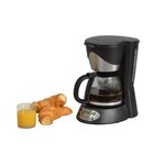 KITCHEN CHEF KSMD230T Cafetiere - 6 tasses - Inox/Noir