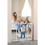 Barrière de sécurité large LIBERTY - Par pression - 99/105 5 x 75 cm - Blanche