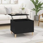 vidaXL Table basse Noir 60x44 5x45 cm Bois d'ingénierie