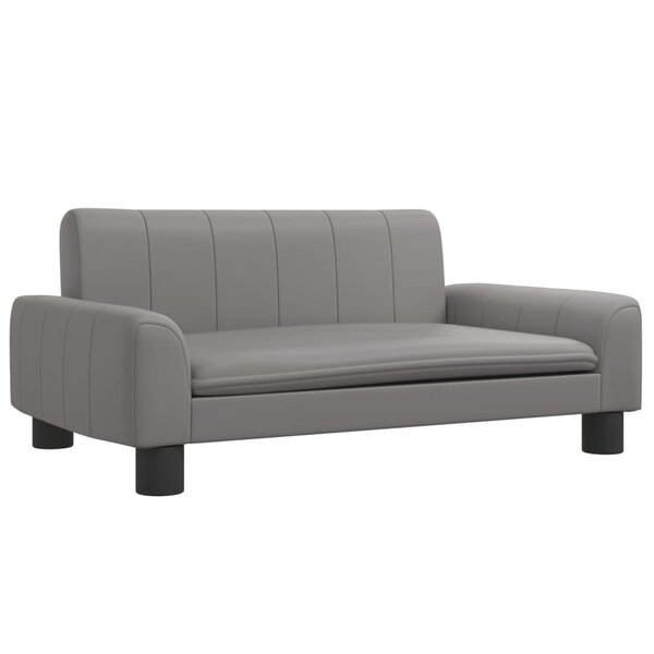 vidaXL Canapé pour enfants gris 70x45x30 cm similicuir