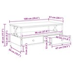 vidaXL Table basse Bois ancien 100 x 51 x 45 cm Bois d'ingénierie