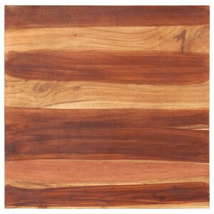 vidaXL Dessus de table Bois solide 25-27 mm 70x70 cm