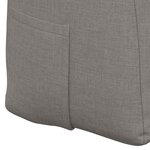 vidaXL Coussin de Dos Taupe 120 x 24 x 50 cm tissu