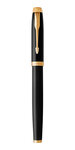 PARKER IM Stylo roller  Noir  Recharge noire pointe fine  Coffret cadeau