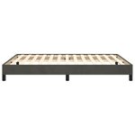 vidaXL Cadre de lit Gris foncé 140x190 cm Velours