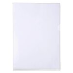 Etui Carton De 50 Pochettes Coin Pvc Premium 18/100e - A4 - Cristal - Exacompta