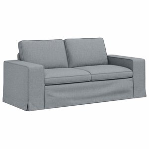 vidaXL Canapé Gris clair 182 x 80 x 82 cm tissu