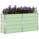 vidaXL Jardinière Vert 160 x 40 x 75 cm Acier