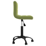 vidaXL Chaises pivotantes à manger lot de 4 vert clair velours