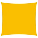 vidaXL Voile de parasol tissu oxford carré 7x7 m jaune