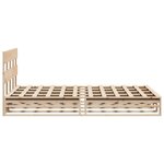vidaXL Cadre de lit sans matelas 120x200 cm bois de pin massif