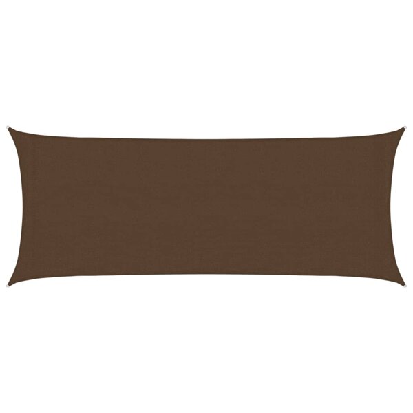 vidaXL Voile d'ombrage 160 g/m² Marron 2x5 m PEHD