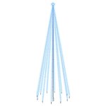 vidaXL Sapin de Noël avec piquet 732 LED Bleues 500 cm