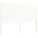 vidaXL Cadre de lit sans matelas blanc 140x190 cm bois de pin massif