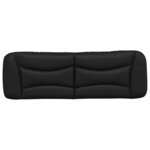 vidaXL Coussin de tête de lit Hvar noir 152 cm similicuir